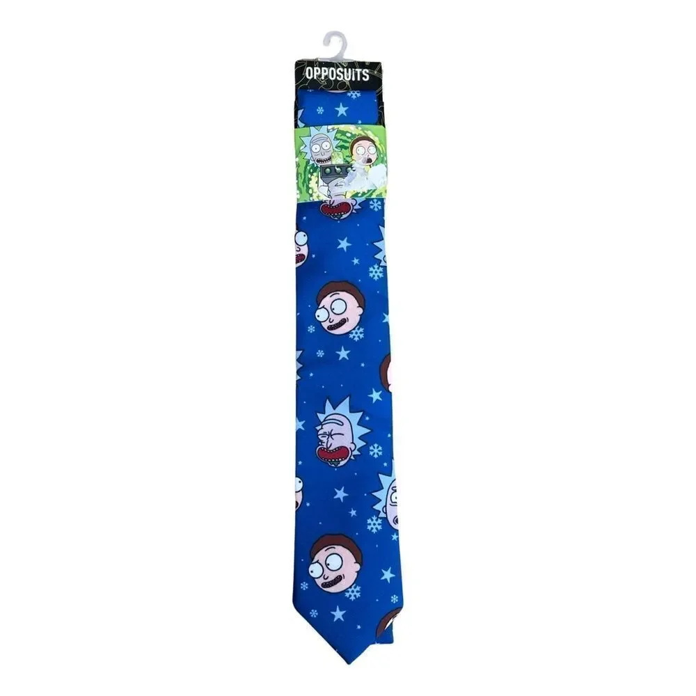 Rick and Morty Outer Space Adult Swim Opposuits Mens Neck Tie NWT